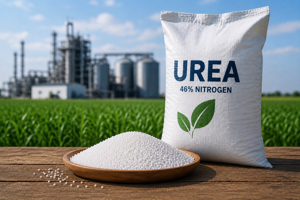 Urea fertilizer bag and granules